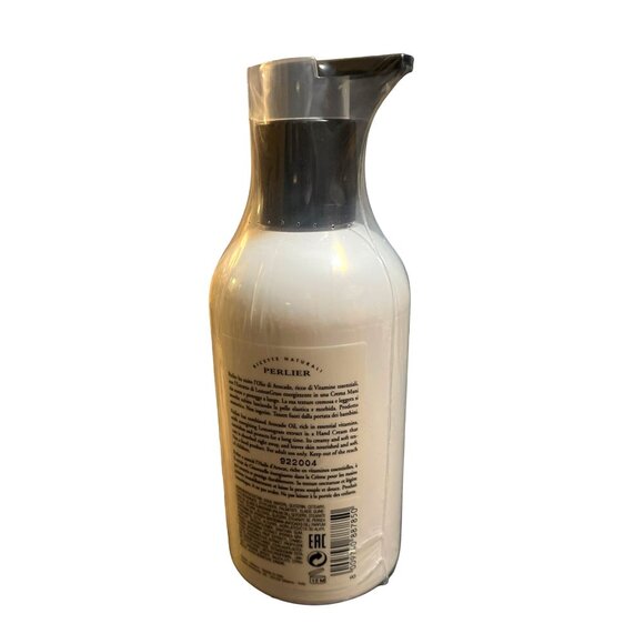 PERLIER NOURISHING HAND CREAM ORGANIC AVOCADO LEMONGRASS EXTRACT - Picture 3 of 3